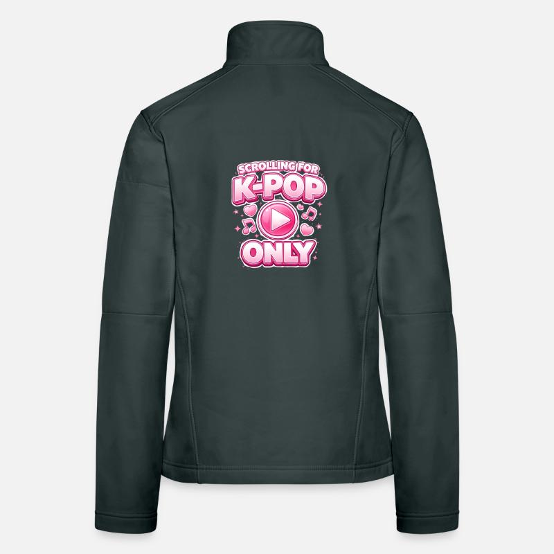 Scrolling For K Pop Only Frauen Softshelljacke
