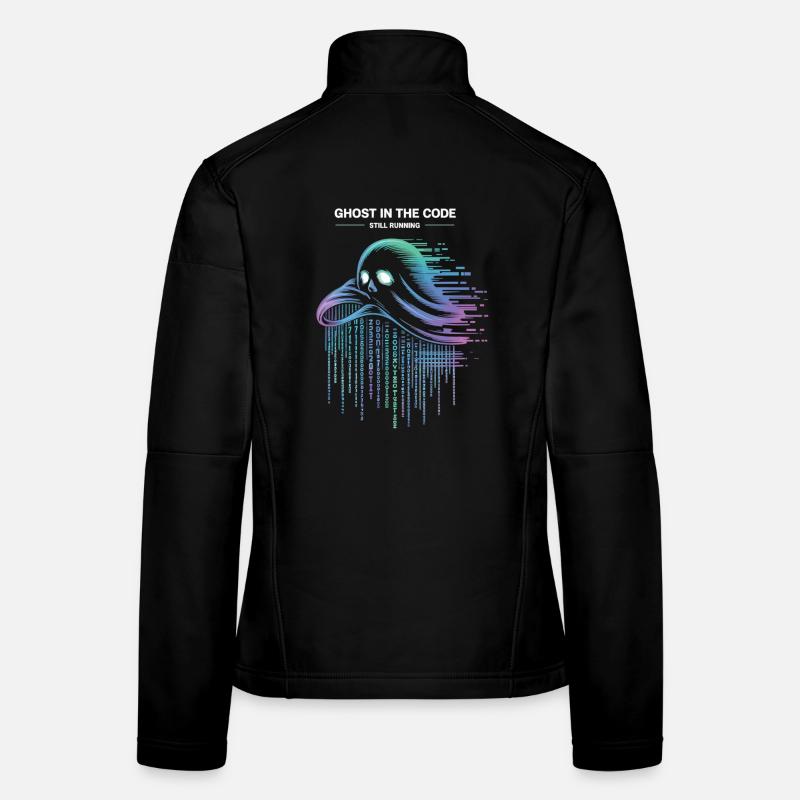 Ghost in the Code T-Shirt Programmierer IT Nerd Frauen Softshelljacke