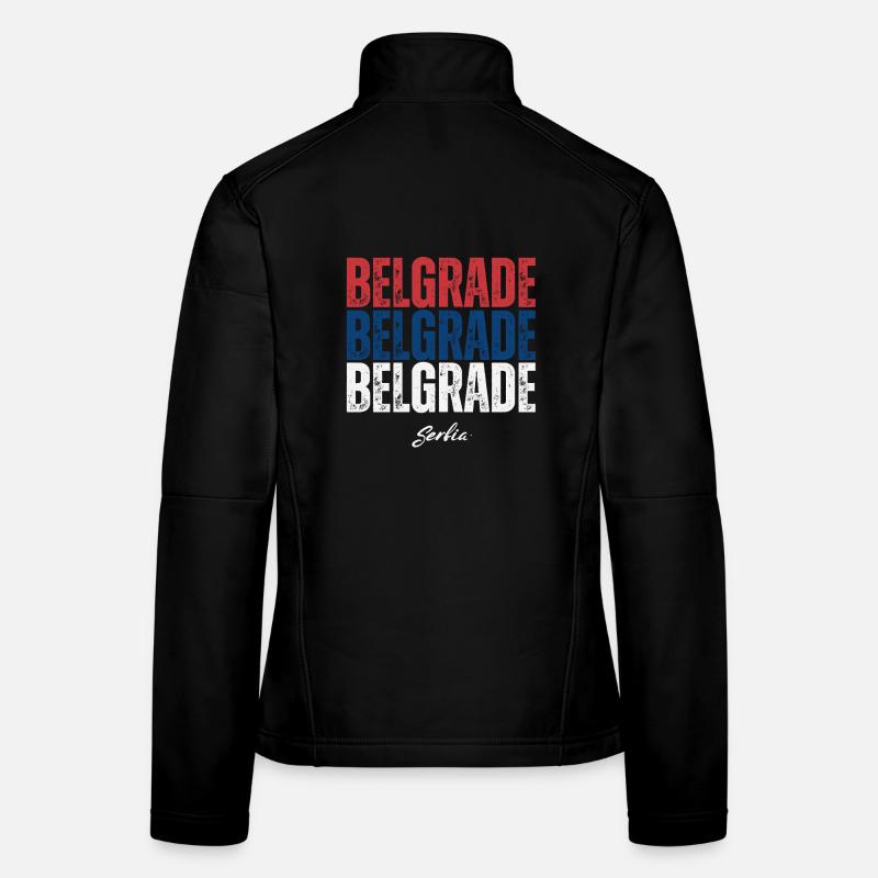 Belgrade, Serbie, j’adore Belgrade Veste en tissu softshell Femme