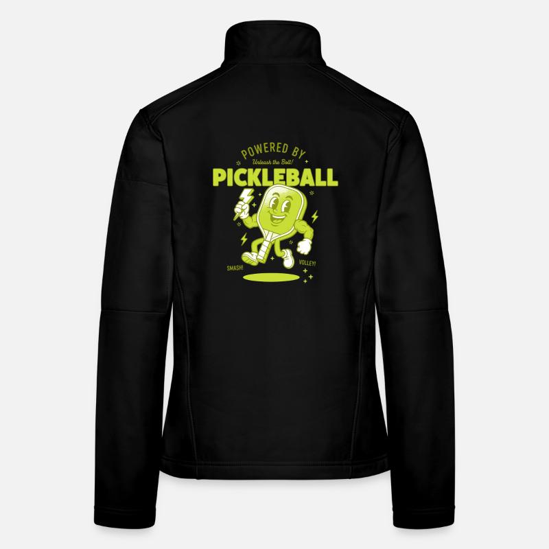 Pickleball Funny Player Love Pickle Ball Lovers Women's Softshell Jacket