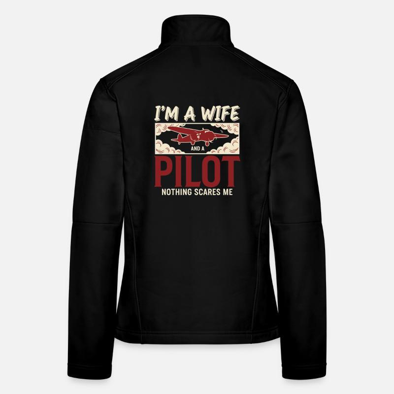 Pilote Épouse Pilote Veste en tissu softshell Femme