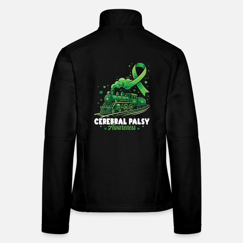 Cerebral Palsy Awareness Train Women's Softshell Jacket