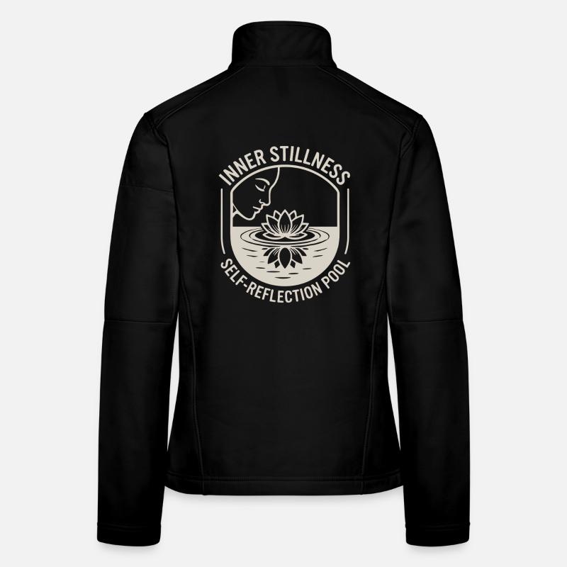 Lotus Inner Stillness Mindfulness Lotus Flower Women's Softshell Jacket