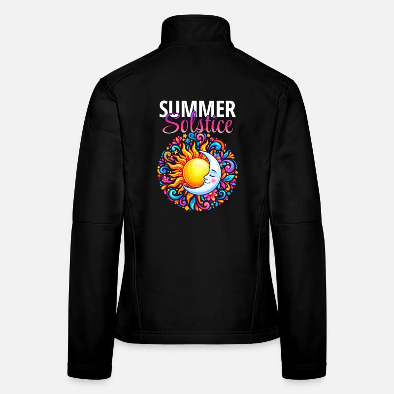 Litha Pagan Solstice d’été Midsommar Veste en tissu softshell Femme