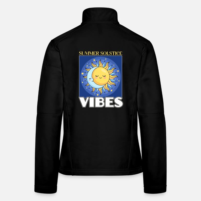 Litha Pagan Solstice d’été Midsommar Veste en tissu softshell Femme