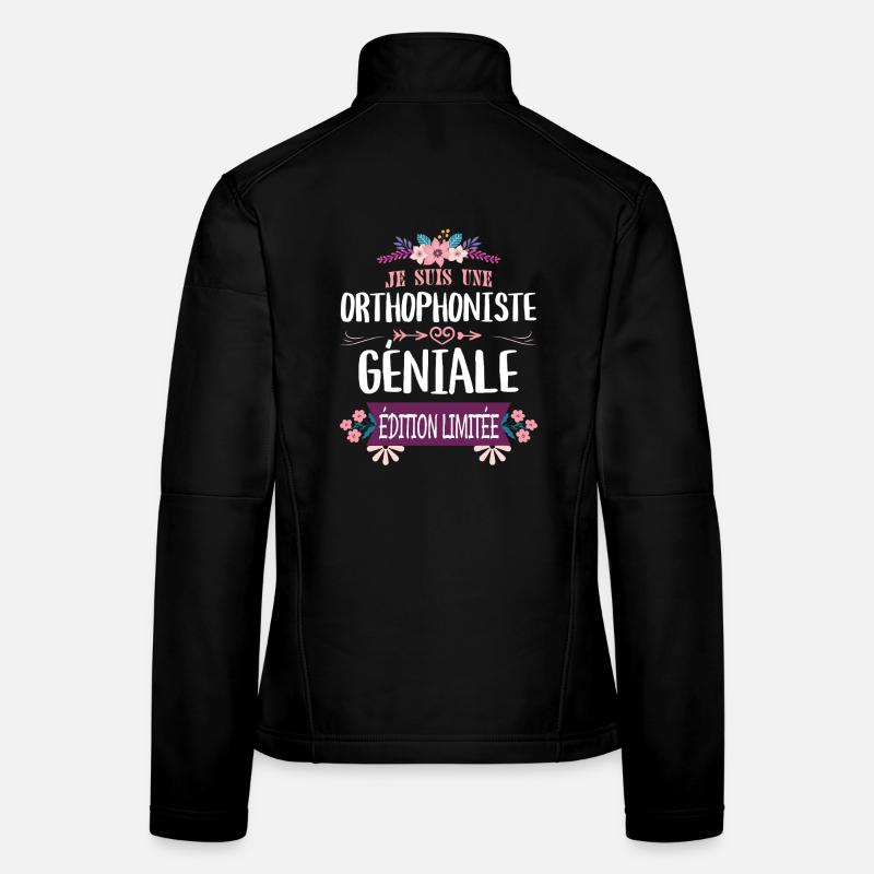 Orthophoniste Géniale Édition Limitée Veste en tissu softshell Femme