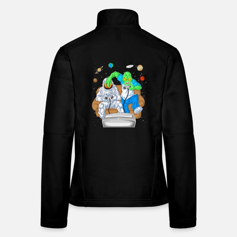 T-shirt de jeu Alien Astronaut Veste en tissu softshell Femme