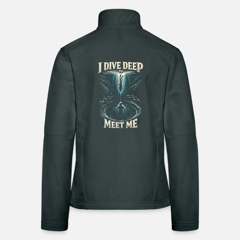 Apnoetauchen Freitauchen I Dive Deep To Meet Me Frauen Softshelljacke