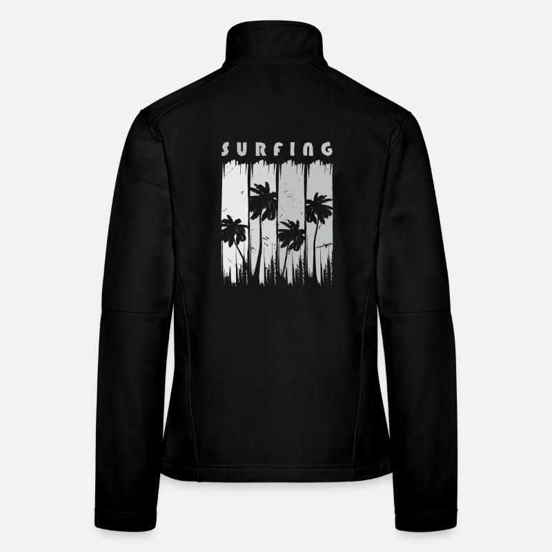 Surf Surfen Surfer Frauen Softshelljacke
