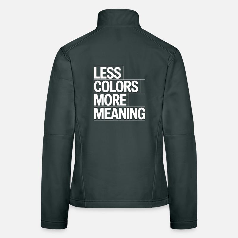 Logo Designer Less Colors More Creative Designer Frauen Softshelljacke