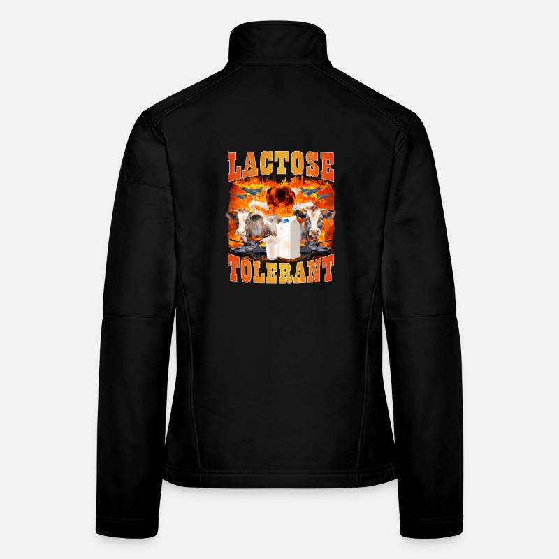 Mème du sarcasme tolérant au lactose Veste en tissu softshell Femme
