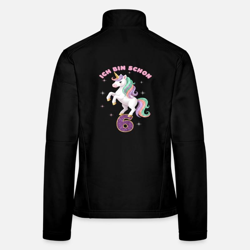 1. Geburtstag Einhorn Mädchen Ich bin schon 1 Frauen Softshelljacke