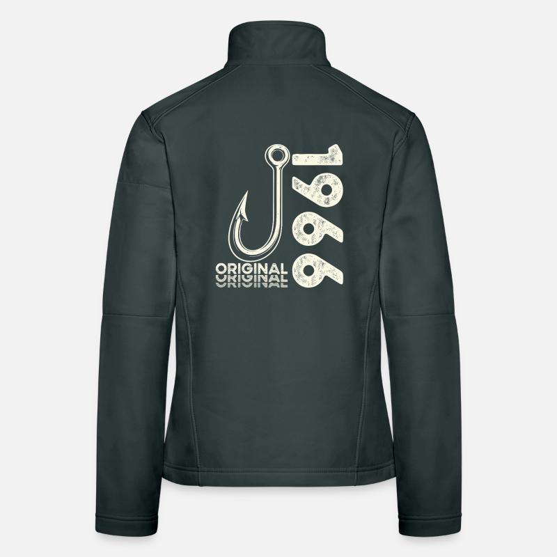 60. Geburtstag Geschenk Angler Angeln Mann 1966 Frauen Softshelljacke