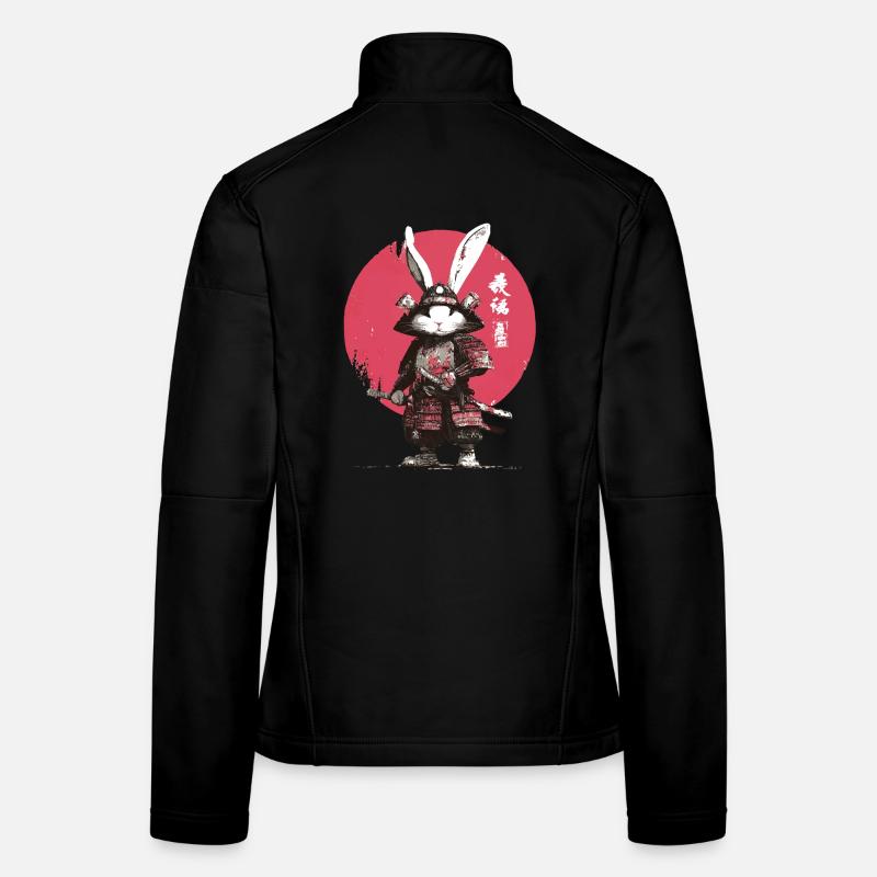 Bunny Samurai in Armor Women's Softshell Jacket