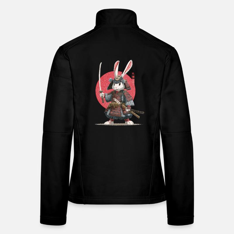 Bunny Samurai in Armor Women's Softshell Jacket