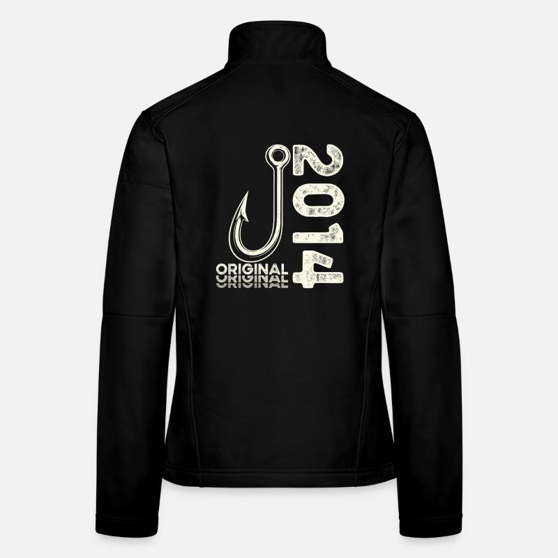 Cadeau pour le 12e anniversaire Pêcheur Pêcheur 2014 Veste en tissu softshell Femme