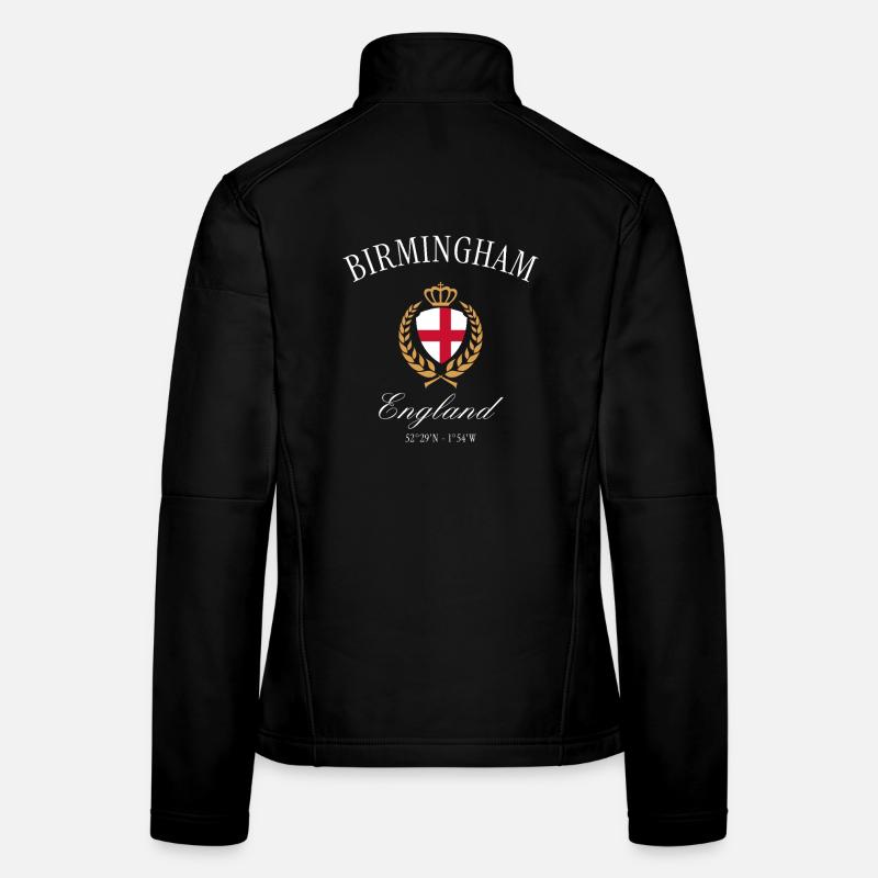 Birmingham England Wappen Krone – Reise Souvenir Frauen Softshelljacke