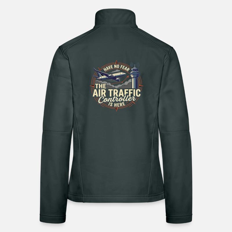 Air Traffic Controller Airplane Tower Saying Women's Softshell Jacket