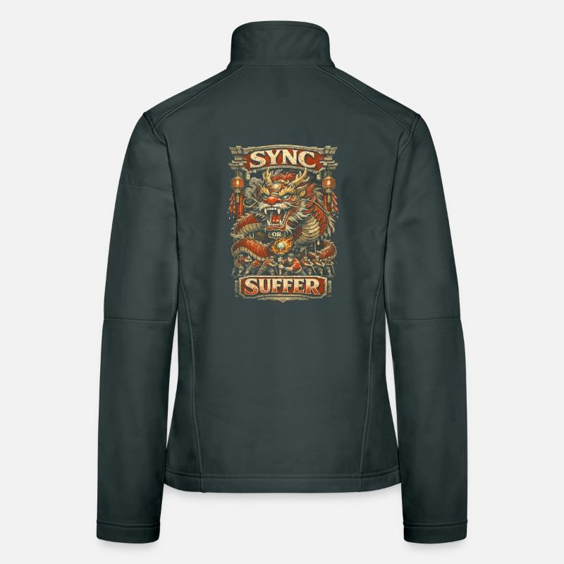 Dragon Dance Drachentanz Sync Or Suffer Frauen Softshelljacke