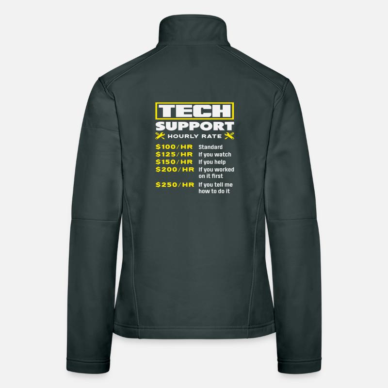 Tech Support Stundenlohn Preisliste IT Frauen Softshelljacke