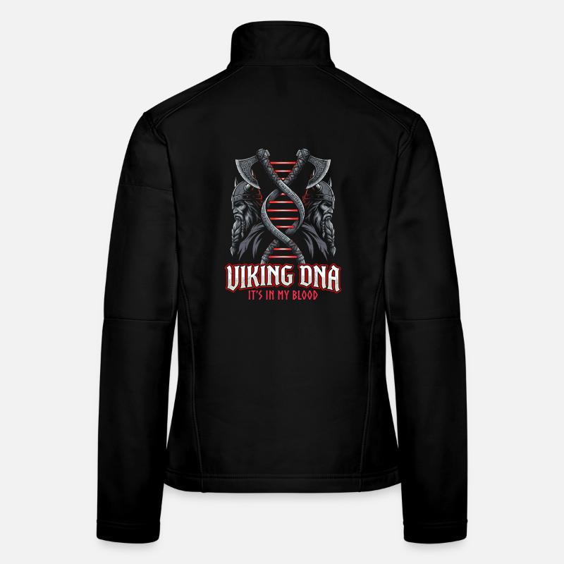 Wikinger DNA Axt Symbol – Es liegt im Blut Frauen Softshelljacke