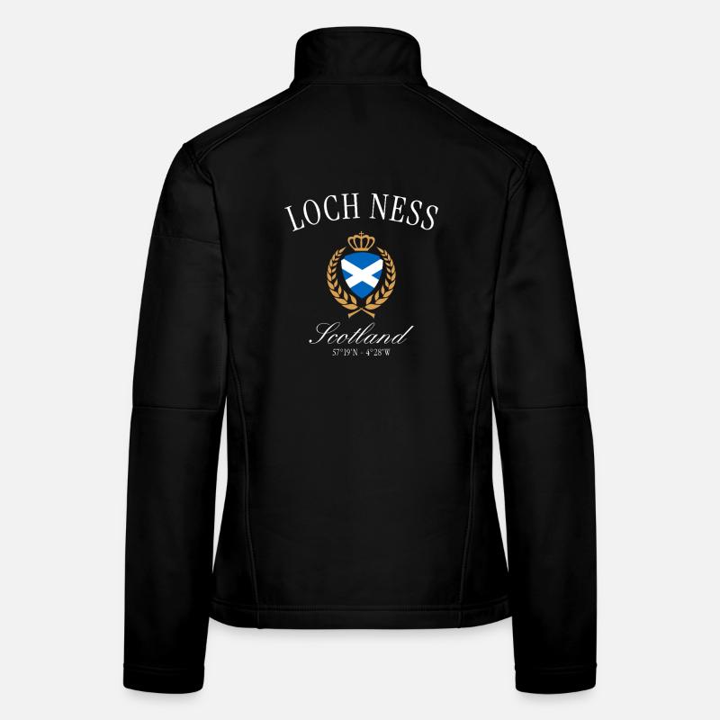 Loch Ness Schottland Wappen Krone – Reise Souvenir Frauen Softshelljacke