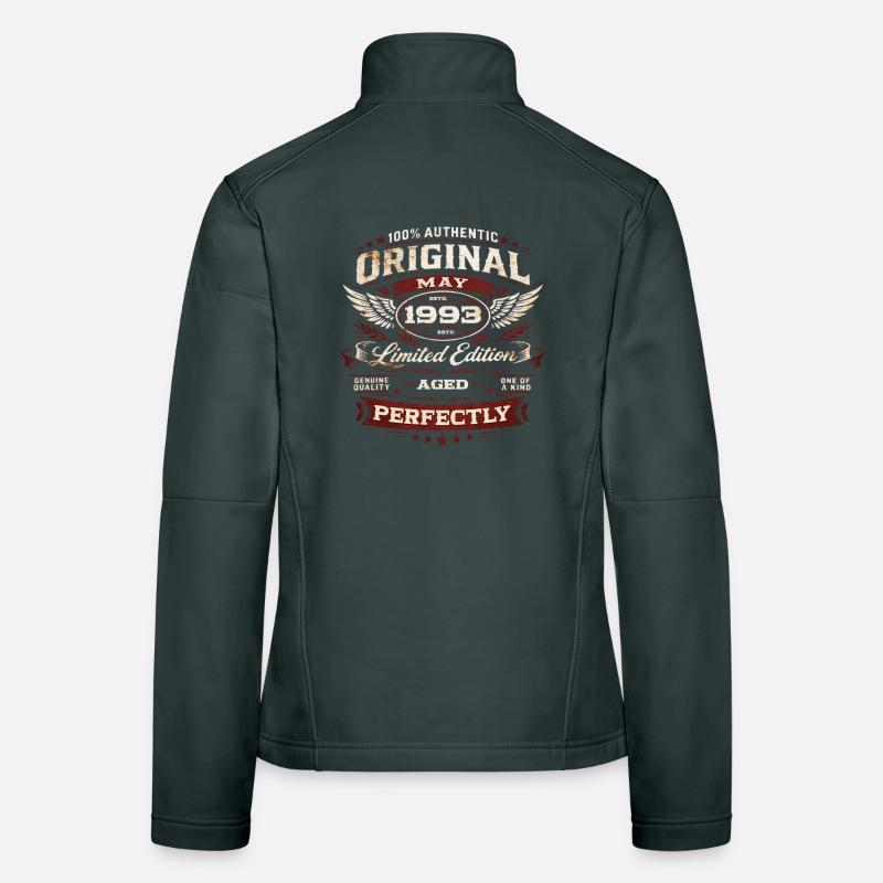 33. Geburtstag Geschenk Mann Original Mai 1993 Frauen Softshelljacke