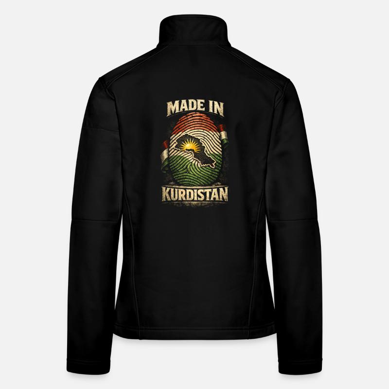 Fabriqué au Kurdistan, kurde, kurde Veste en tissu softshell Femme