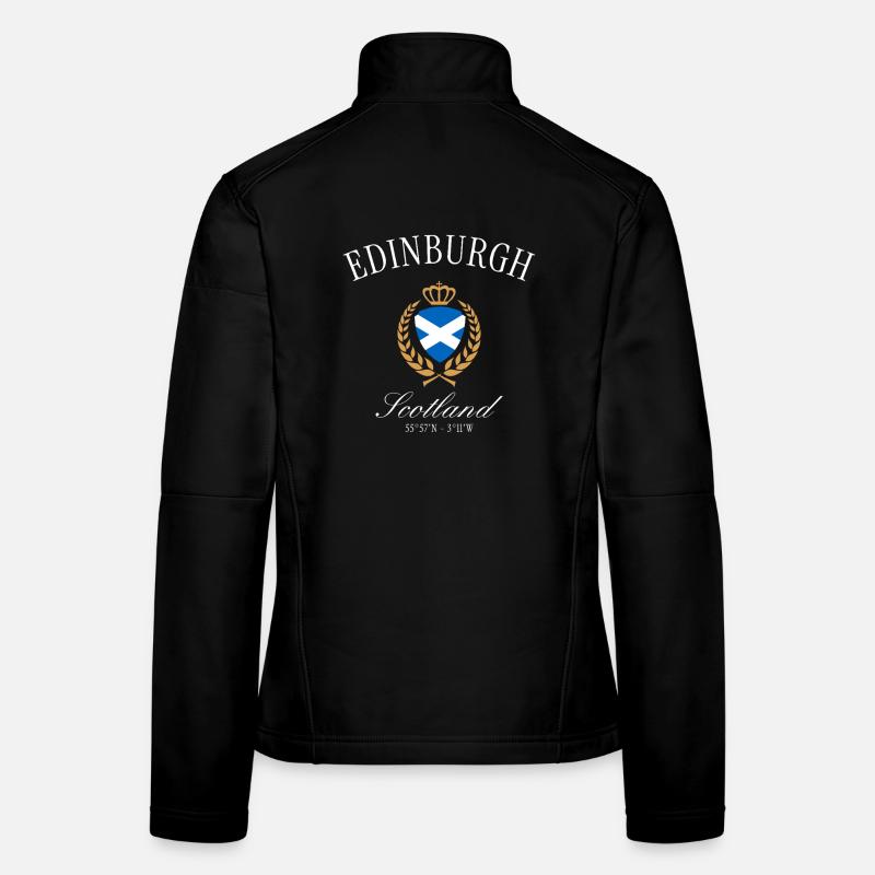 Edinburgh Schottland Wappen Krone – Reise Souvenir Frauen Softshelljacke
