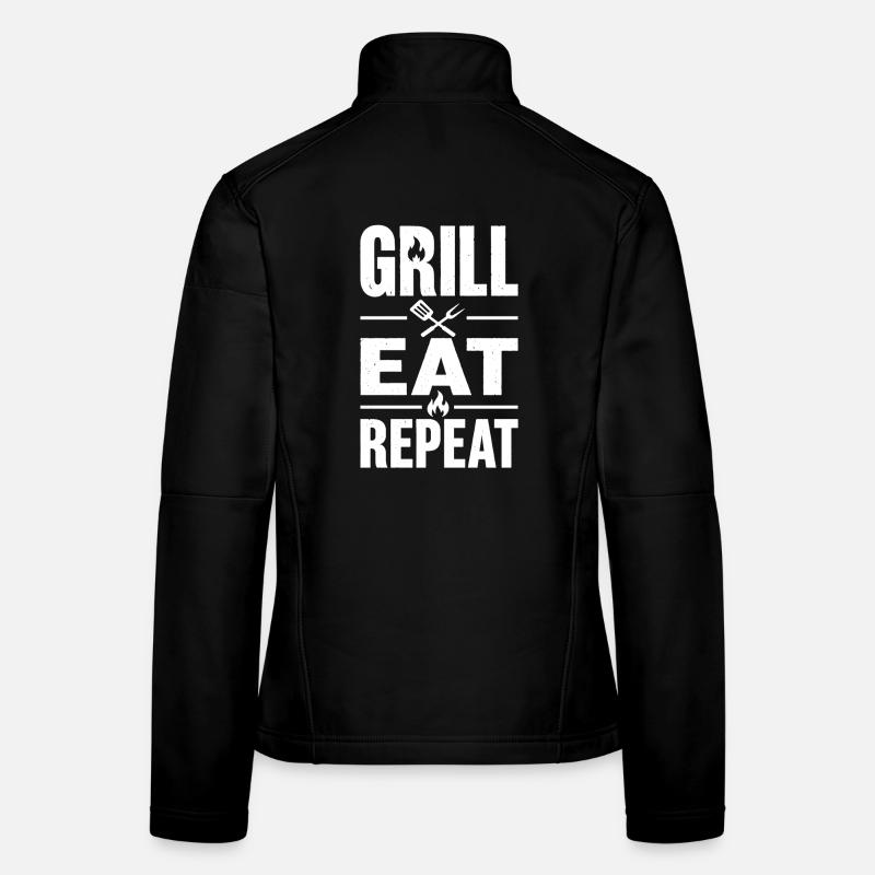 Grill Eat Repeat – The must-have for grill masters Women's Softshell Jacket