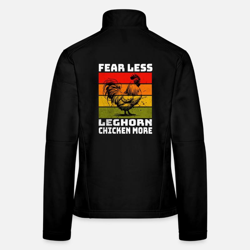 Poulet Leghorn Poulets Leghorn Veste en tissu softshell Femme