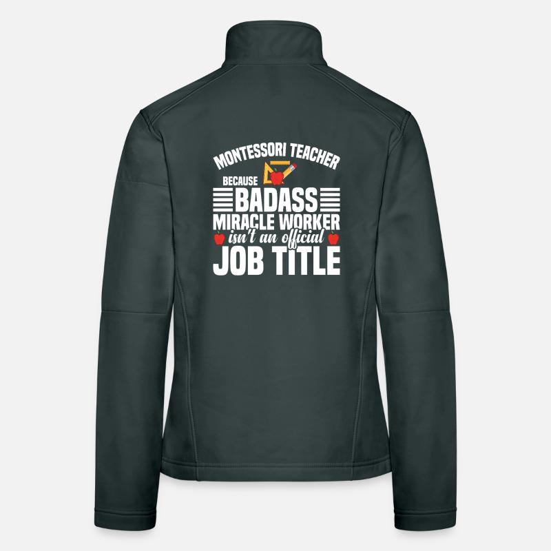 Méthode d’éducation à l’appréciation des enseignants scolaires Veste en tissu softshell Femme