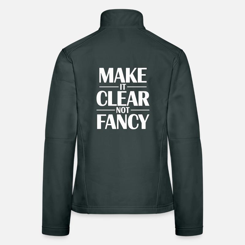 Designer Educator Make It Clear Visual Designer Frauen Softshelljacke