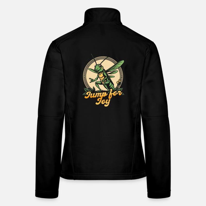 Grasshopper Field Locusts Jump For Joy Women's Softshell Jacket