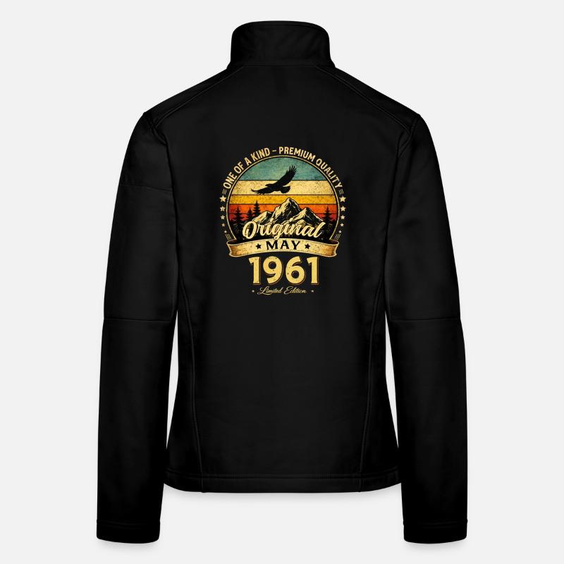 65. Geburtstag Geschenk Mann Original Mai 1961 Frauen Softshelljacke
