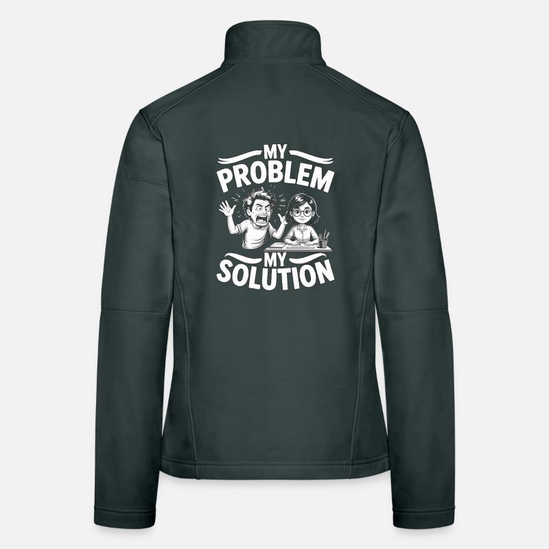 Designer Educator My Problem My Pictogram Mom Dad Women's Softshell Jacket