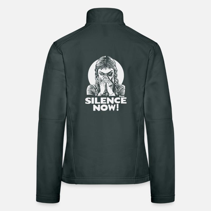Silence Now : Rébellion silencieuse Veste en tissu softshell Femme