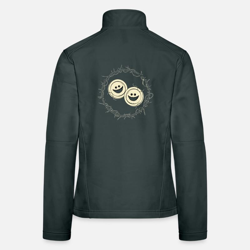 Scary Buttons Women's Softshell Jacket