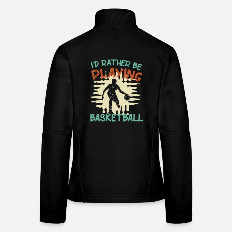 Le basket dit que je préférerais jouer au basket Veste en tissu softshell Femme