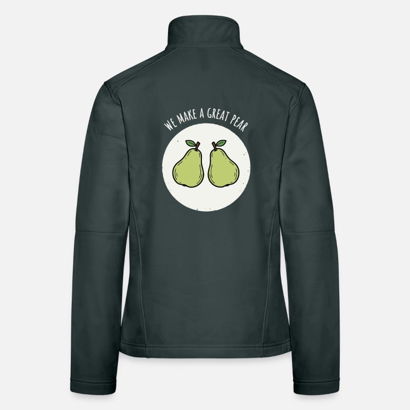 Pair de poires Veste en tissu softshell Femme