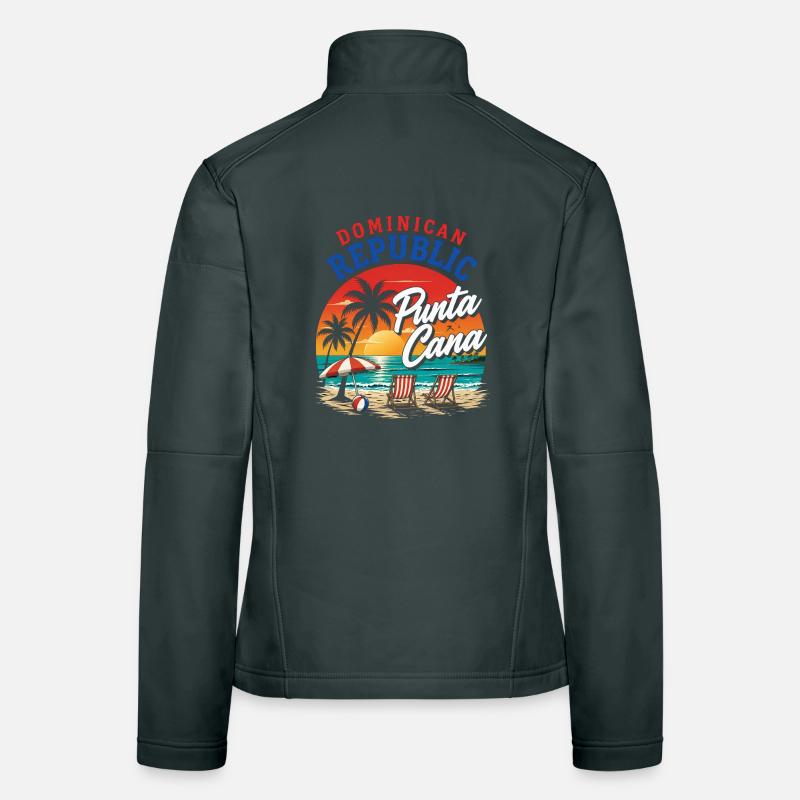 Punta Cana Sunset Beach Art Women's Softshell Jacket
