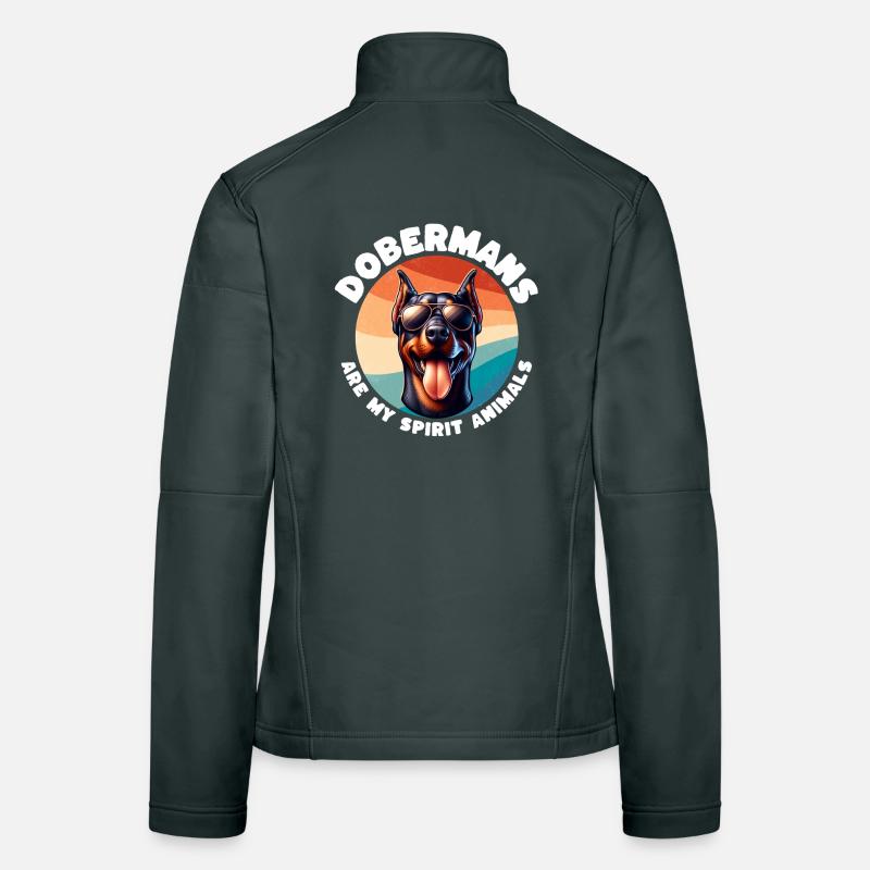 Funny Doberman Sayings Women's Softshell Jacket