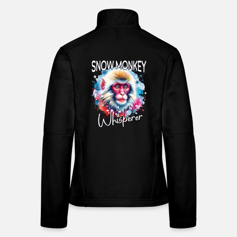 Le Chuchoteur du Singe des Neiges Veste en tissu softshell Femme