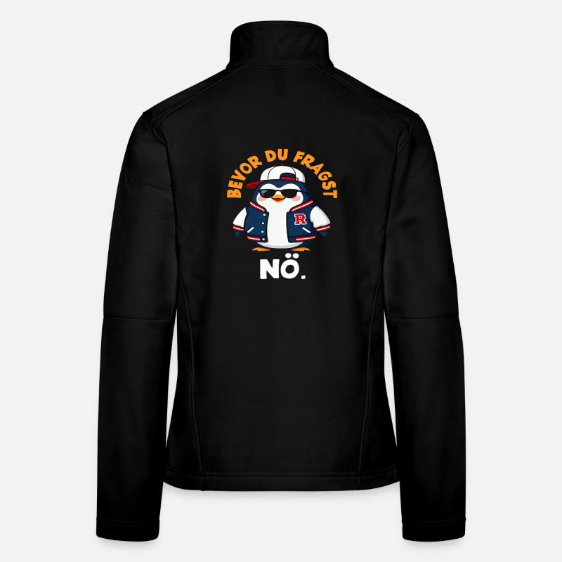Avant que tu ne demandes, non, Pingouin qui dit Veste en tissu softshell Femme
