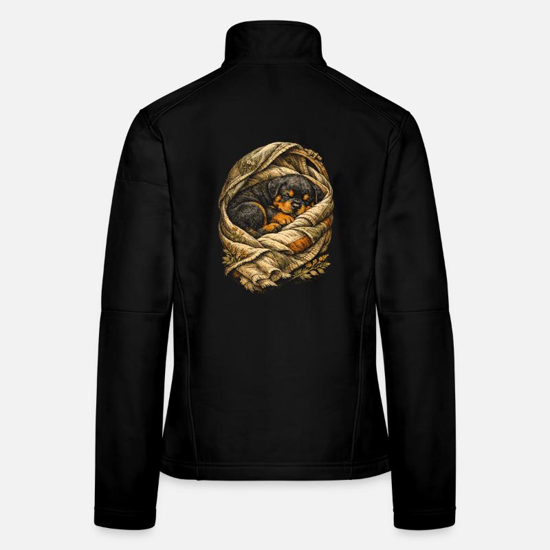 Chiot Rottweiler Veste en tissu softshell Femme