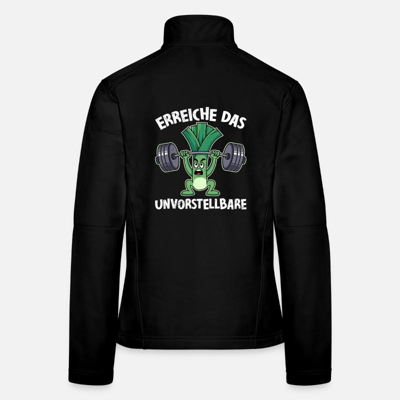 Gewichtheber ERREICHE DAS UNVORSTELLBARE Lustig Frauen Softshelljacke