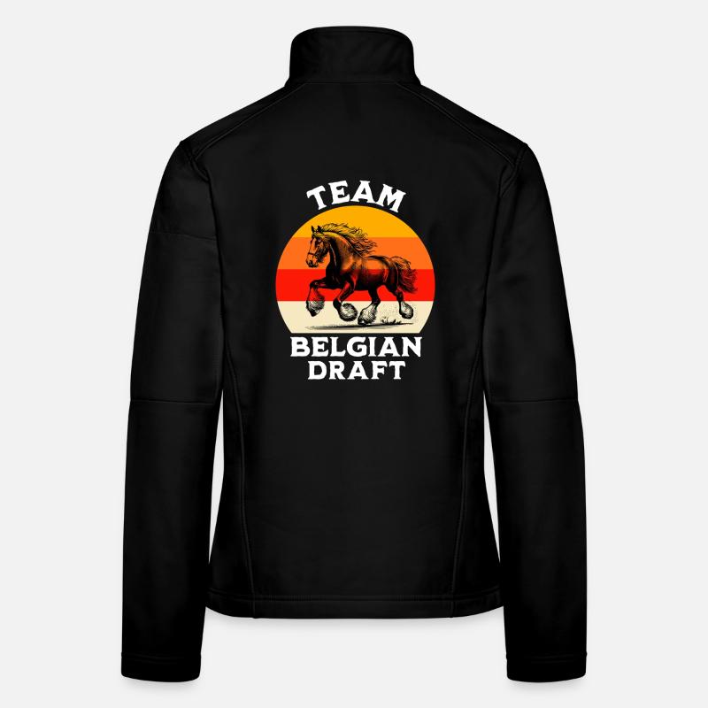 Équipe Belge du Cheval de Trait Veste en tissu softshell Femme