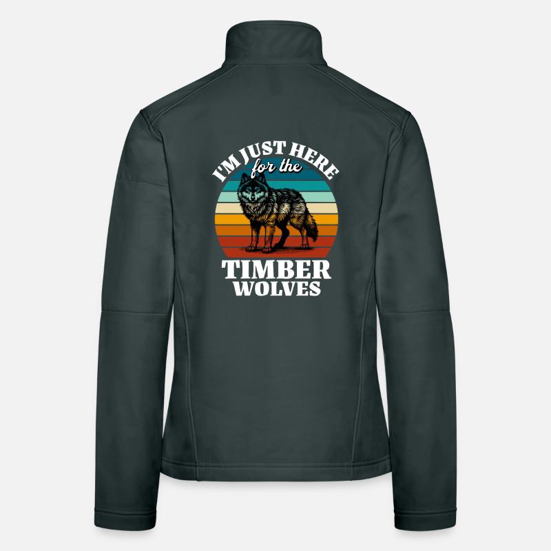 Funny Grey Wolf Sayings Women's Softshell Jacket