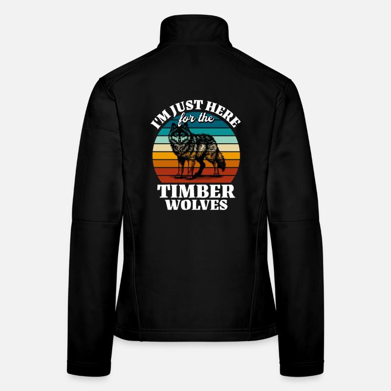 Funny Grey Wolf Sayings Women's Softshell Jacket