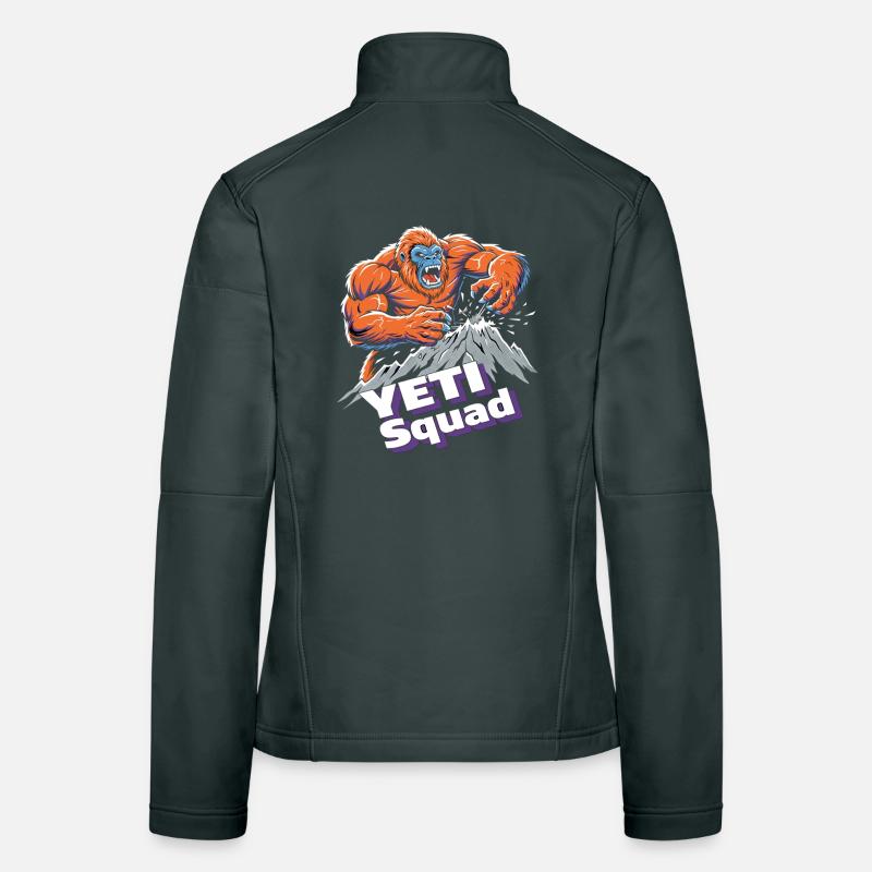 Yeti Squad Monster Berg Abenteuer Frauen Softshelljacke